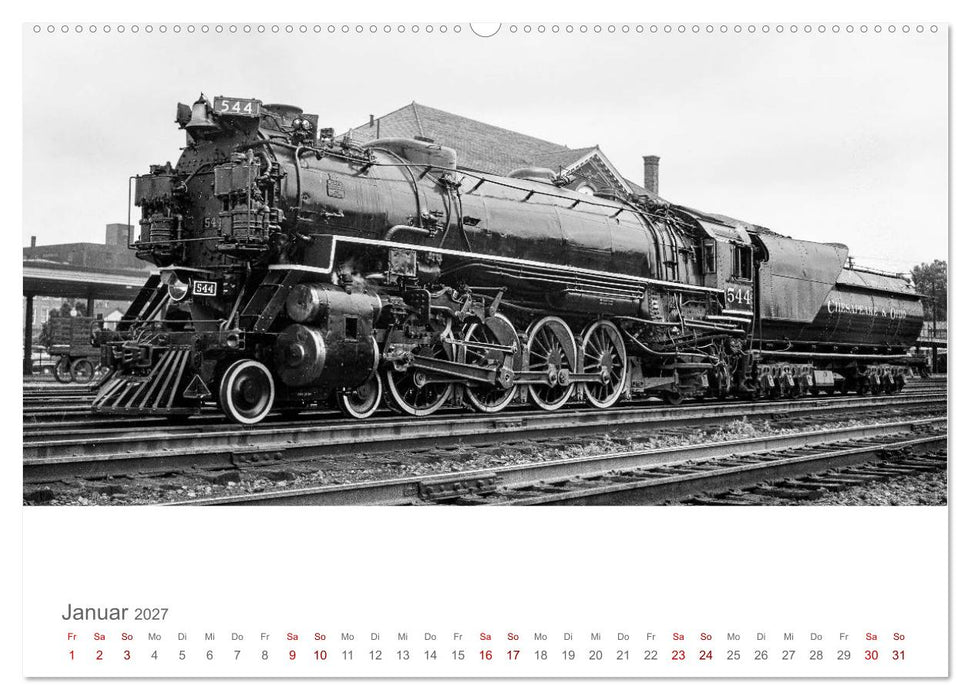 US-Dampflokomotiven (CALVENDO Premium Wandkalender 2027)