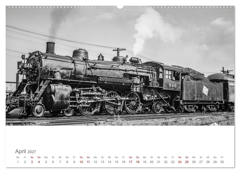 US-Dampflokomotiven (CALVENDO Premium Wandkalender 2027)