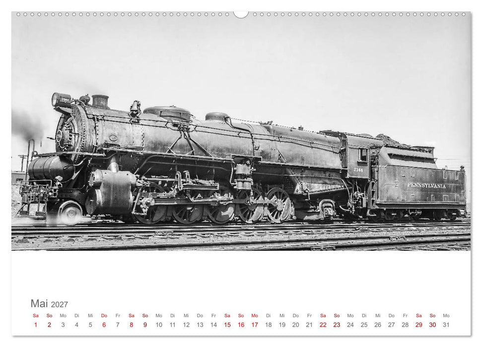 US-Dampflokomotiven (CALVENDO Premium Wandkalender 2027)