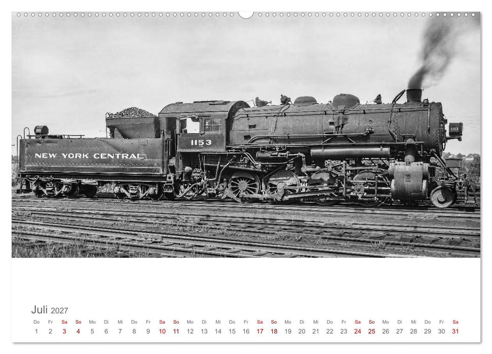 US-Dampflokomotiven (CALVENDO Premium Wandkalender 2027)