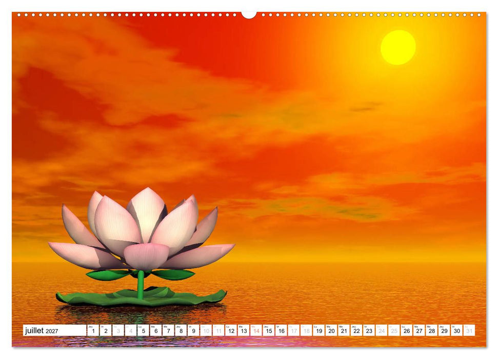 LOTUS MÉDITATIFS (CALVENDO Calendrier supérieur 2027)