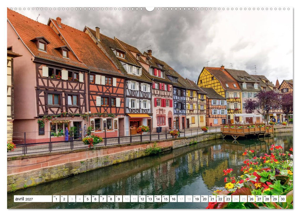 Alsace, magnifiques colombages (CALVENDO Calendrier supérieur 2027)