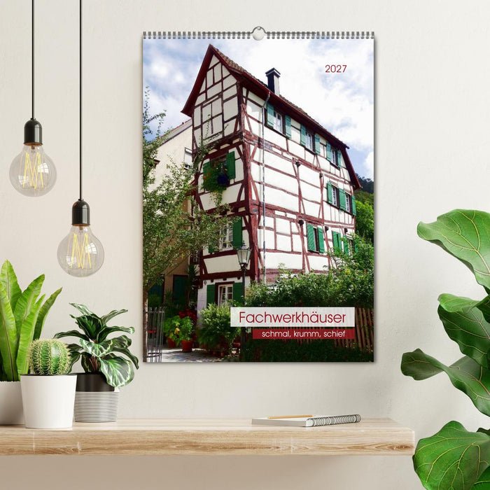 Fachwerkhäuser - schmal, krumm, schief (CALVENDO Wandkalender 2027)