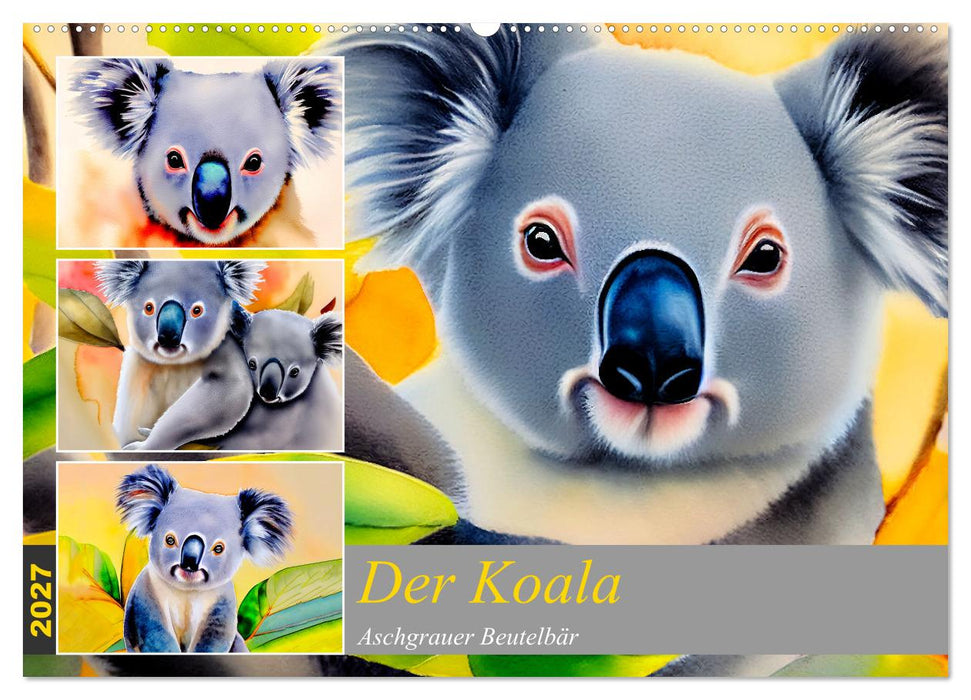 Der Koala 2027. Aschgrauer Beutelbär (CALVENDO Wandkalender 2027)