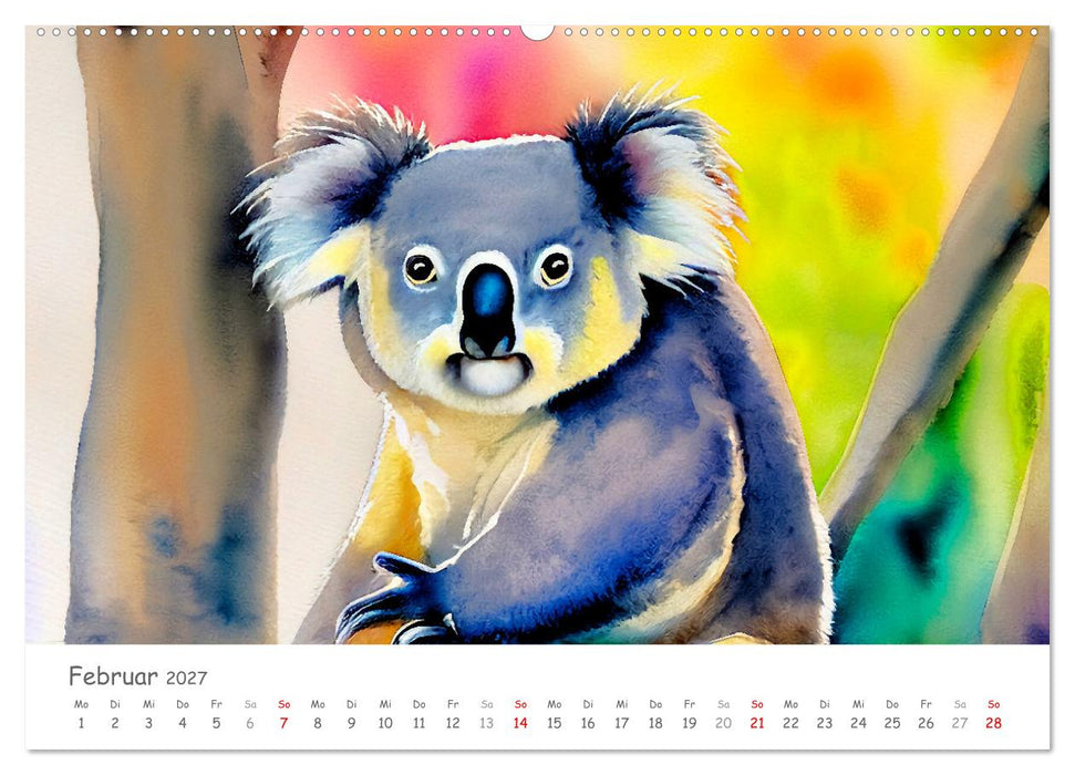 Der Koala 2027. Aschgrauer Beutelbär (CALVENDO Wandkalender 2027)