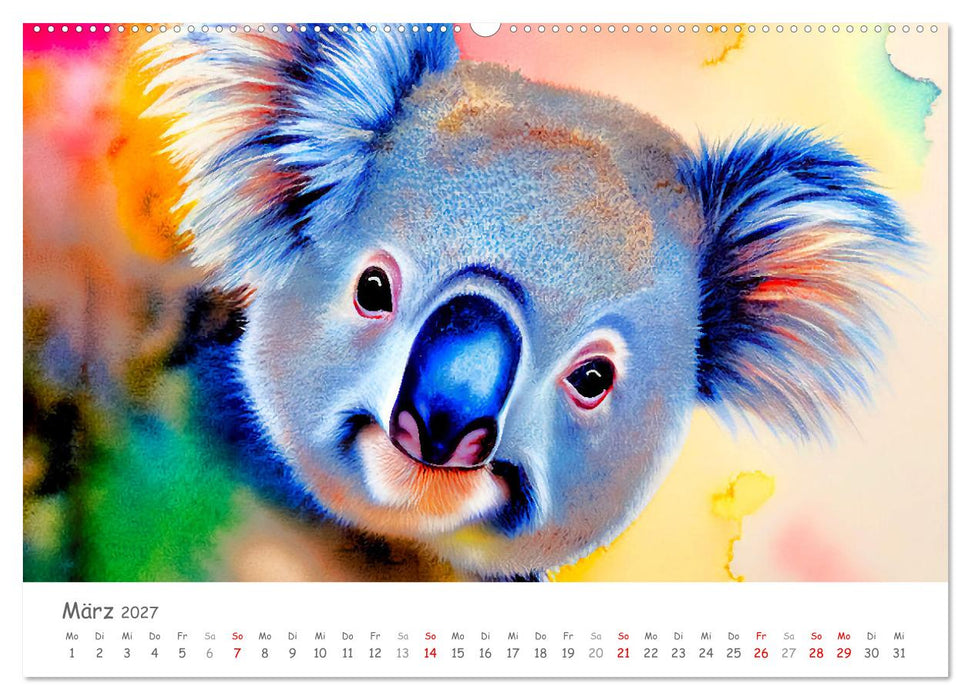 Der Koala 2027. Aschgrauer Beutelbär (CALVENDO Wandkalender 2027)