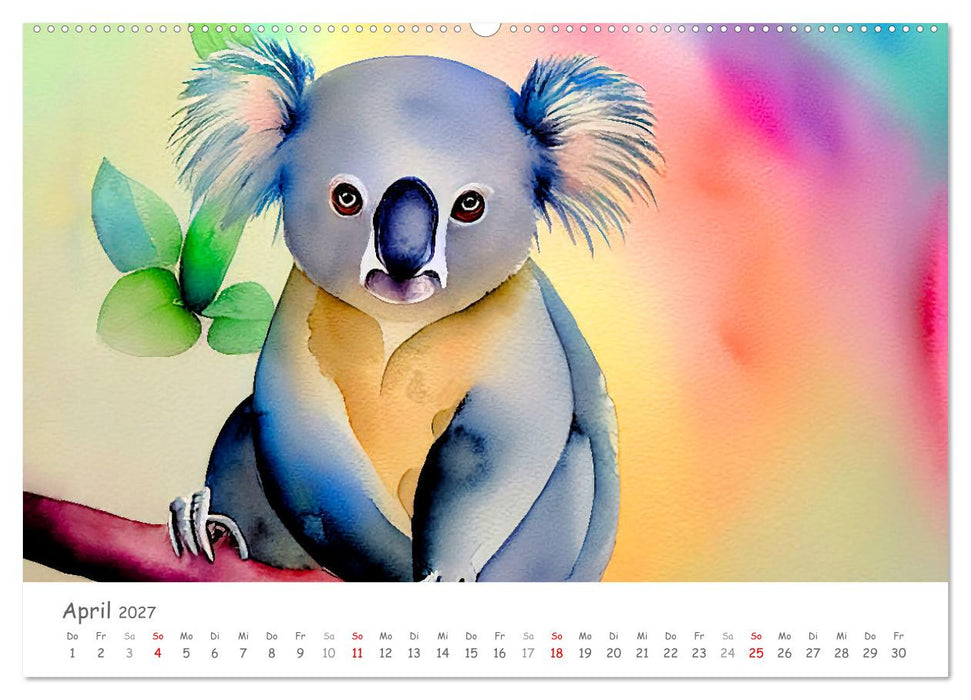 Der Koala 2027. Aschgrauer Beutelbär (CALVENDO Wandkalender 2027)