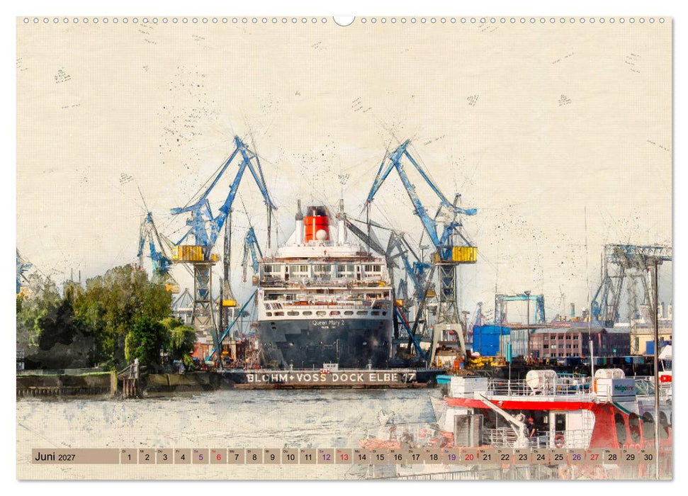 Hamburg für Genießer (CALVENDO Premium Wandkalender 2027)