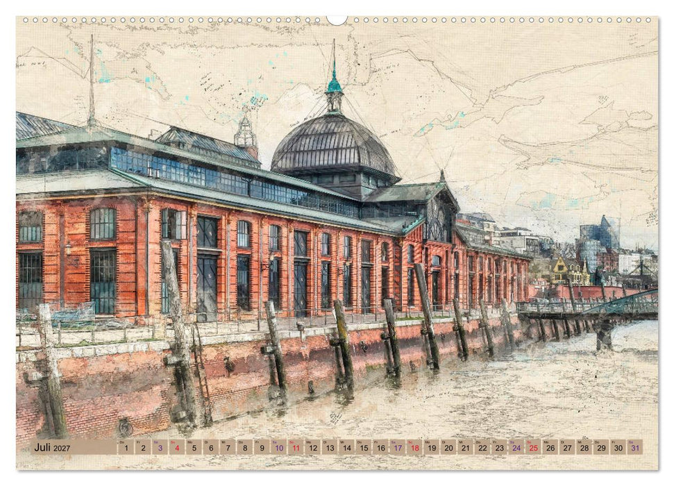 Hamburg für Genießer (CALVENDO Premium Wandkalender 2027)