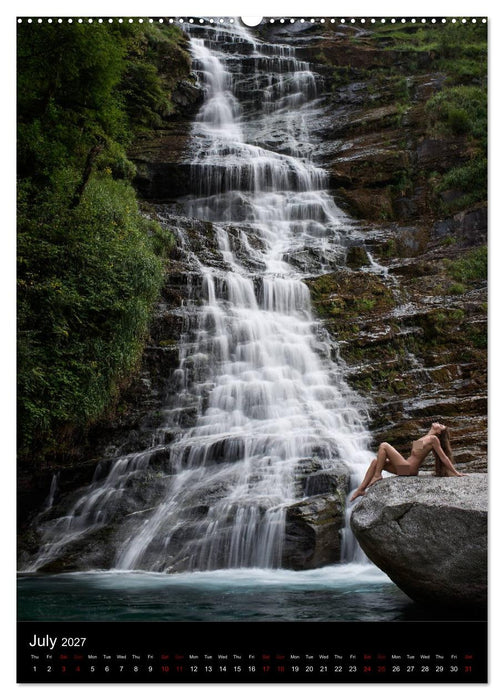 Waterfalls in Ticino (CALVENDO Premium-Calendar 2027)