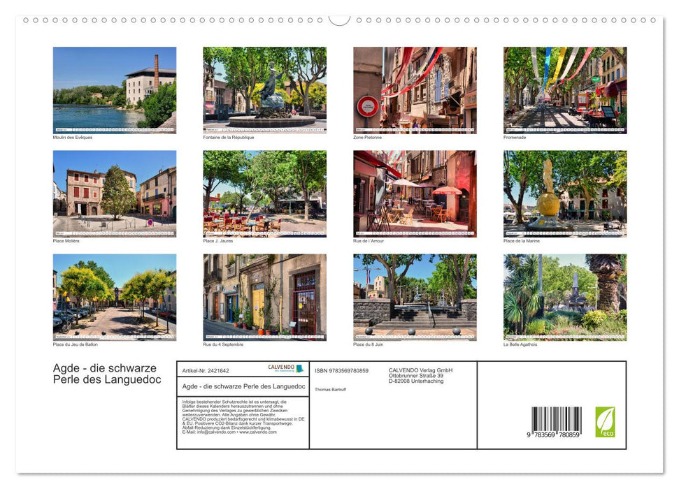 Agde - die schwarze Perle des Languedoc (CALVENDO Premium Wandkalender 2027)