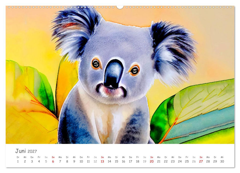 Der Koala 2027. Aschgrauer Beutelbär (CALVENDO Premium Wandkalender 2027)