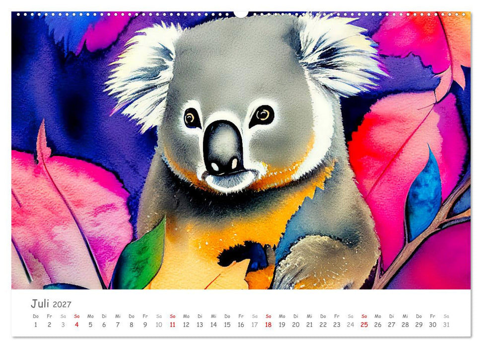 Der Koala 2027. Aschgrauer Beutelbär (CALVENDO Premium Wandkalender 2027)