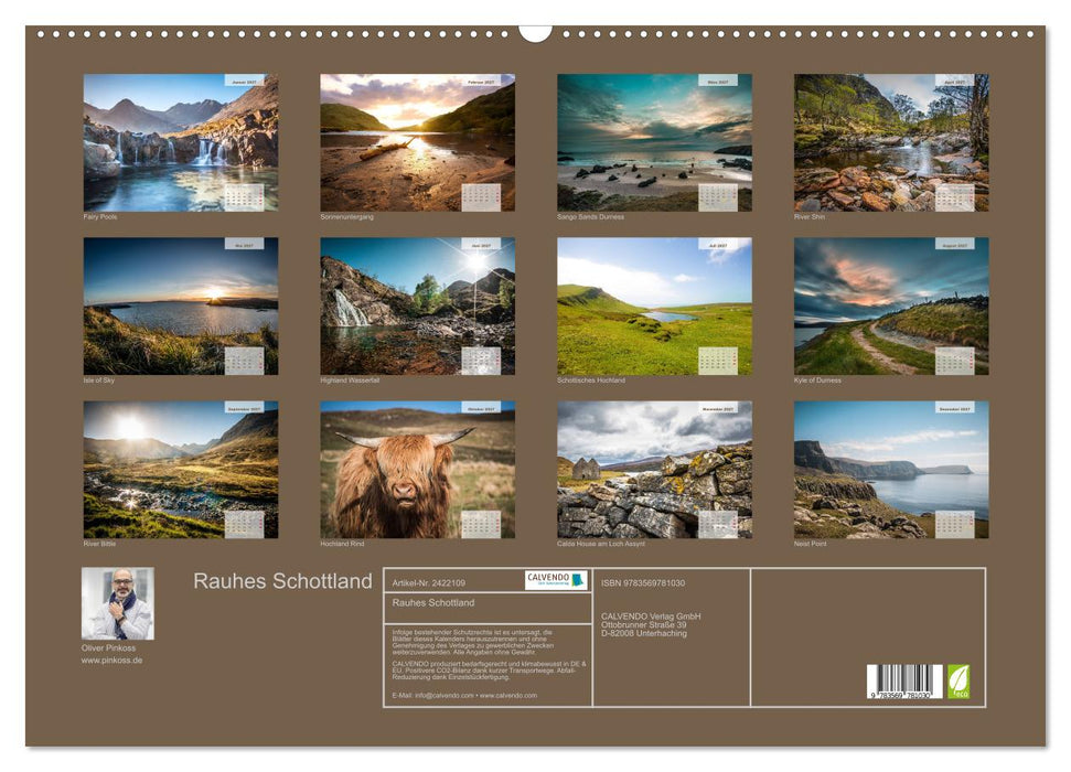 Rauhes Schottland (CALVENDO Wandkalender 2027)