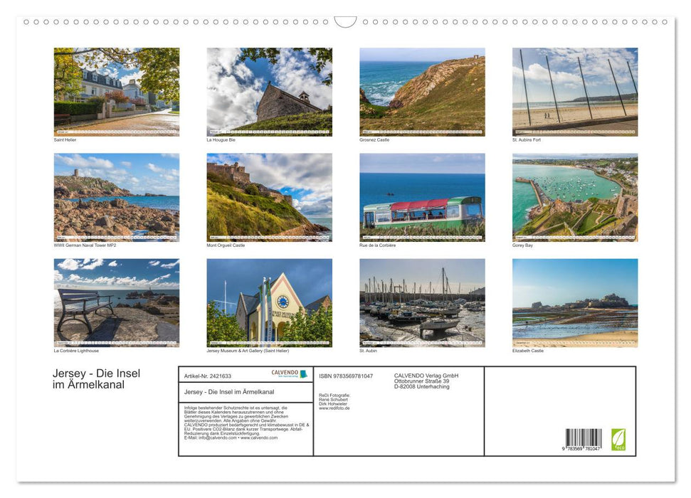 Jersey - Die Insel im Ärmelkanal (CALVENDO Wandkalender 2027)