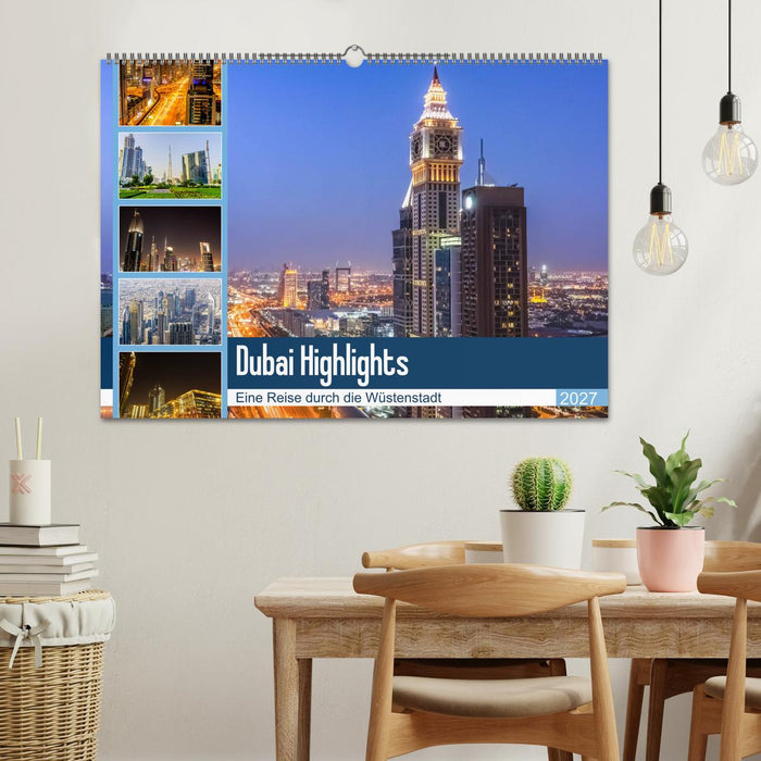 Dubai Highlights (CALVENDO Wandkalender 2027)