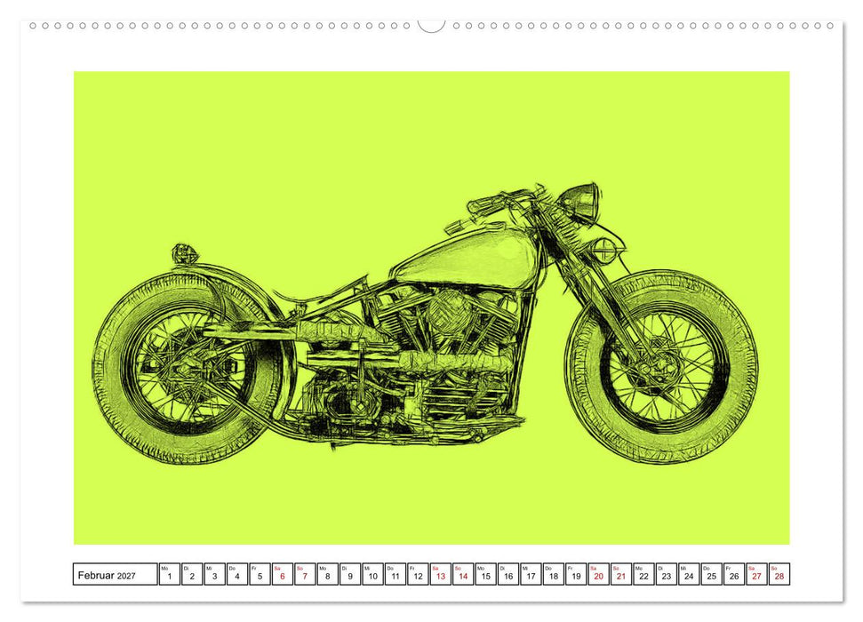 Motor Craft Motorräder (CALVENDO Premium Wandkalender 2027)