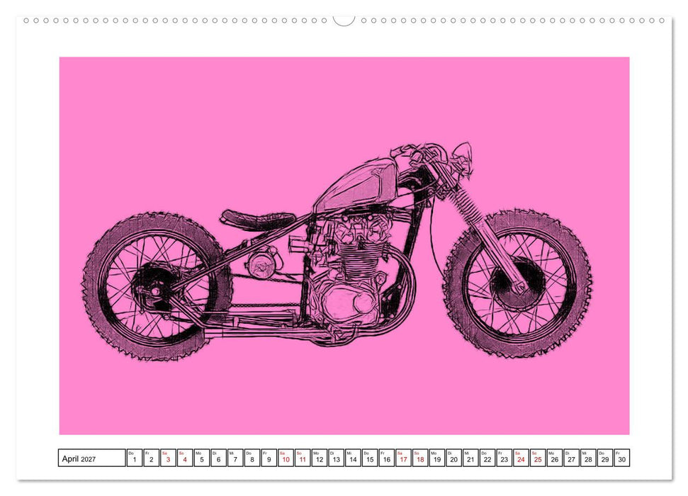 Motor Craft Motorräder (CALVENDO Premium Wandkalender 2027)