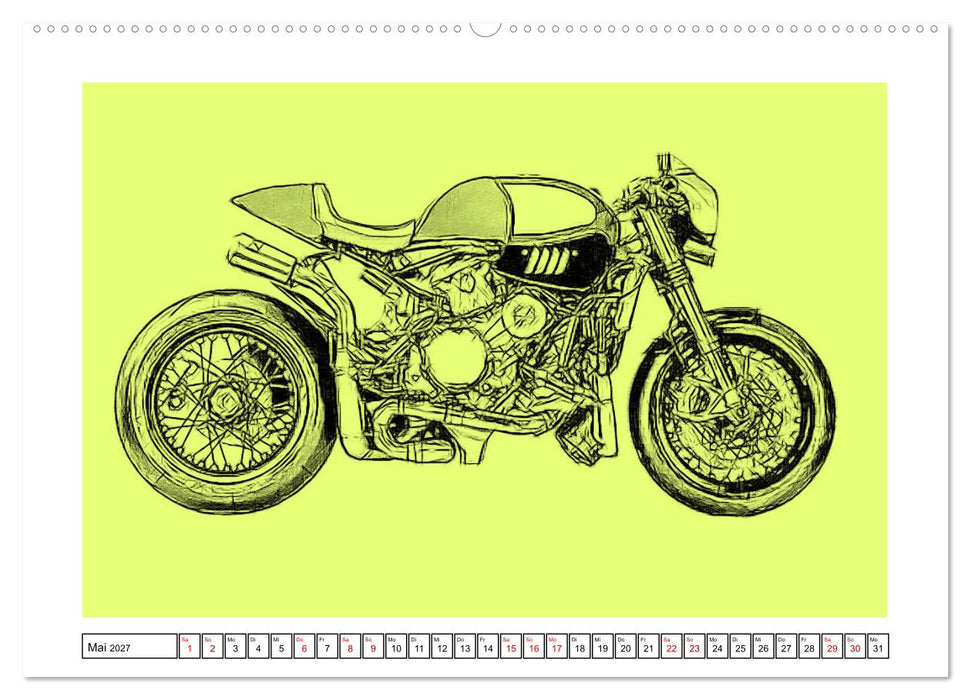 Motor Craft Motorräder (CALVENDO Premium Wandkalender 2027)