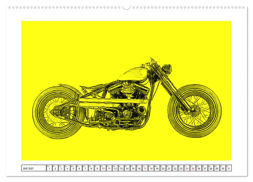 Motor Craft Motorräder (CALVENDO Premium Wandkalender 2027)