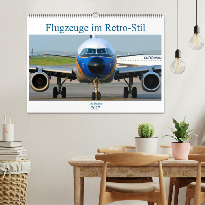 Flugzeuge im Retro-Stil (CALVENDO Wandkalender 2027)