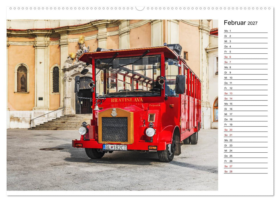 Ein Wochenende in Bratislava (CALVENDO Wandkalender 2027)