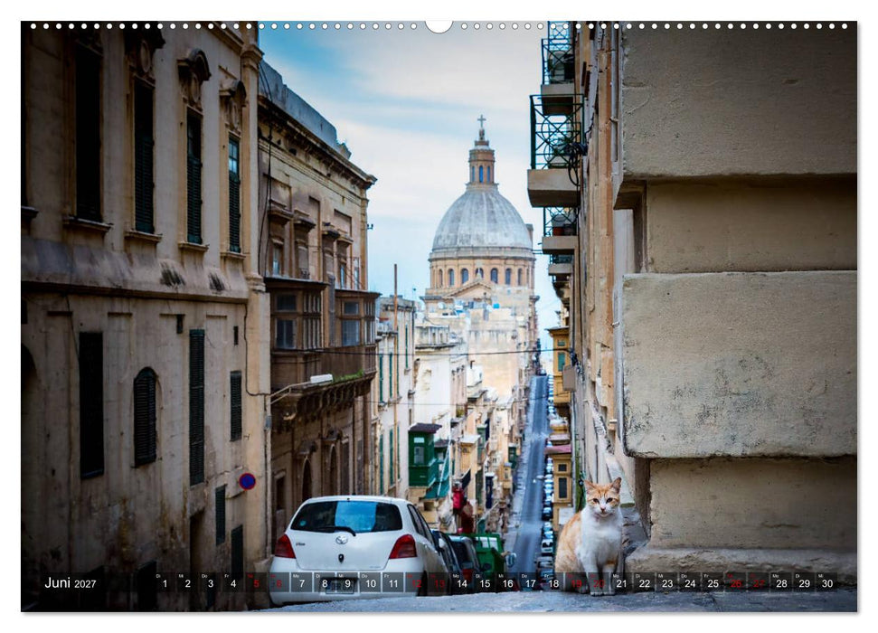 Valletta - Morbide Schönheit im Mittelmeer (CALVENDO Wandkalender 2027)