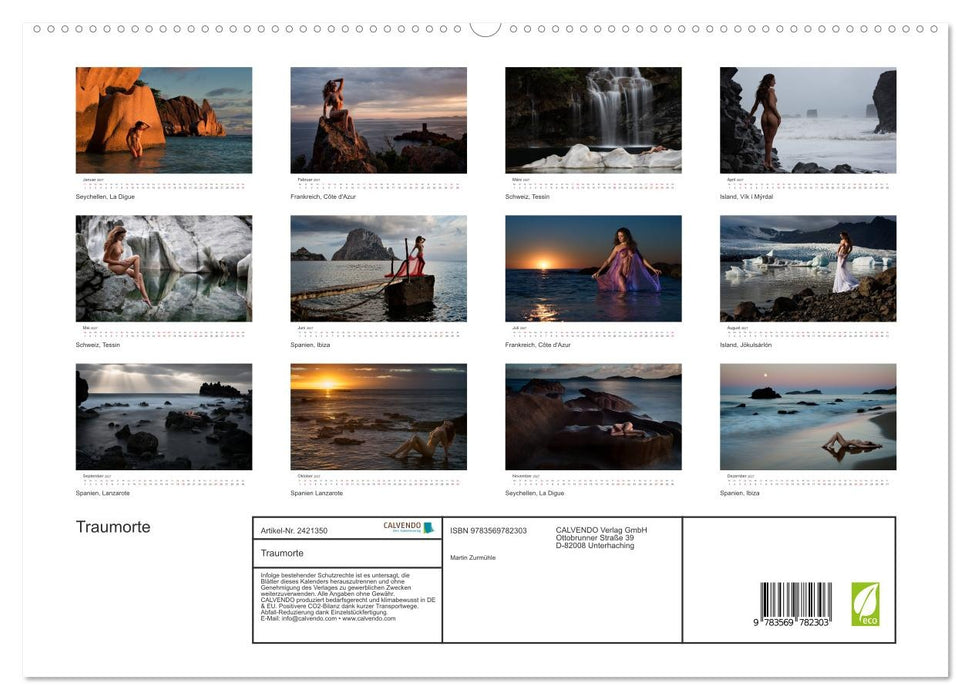 Traumorte (CALVENDO Premium Wandkalender 2027)