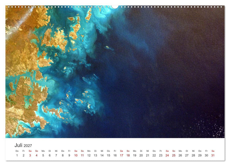 Satellitenbilder - Spektakuläre Aufnahmen aus dem Weltall (CALVENDO Premium Wandkalender 2027)