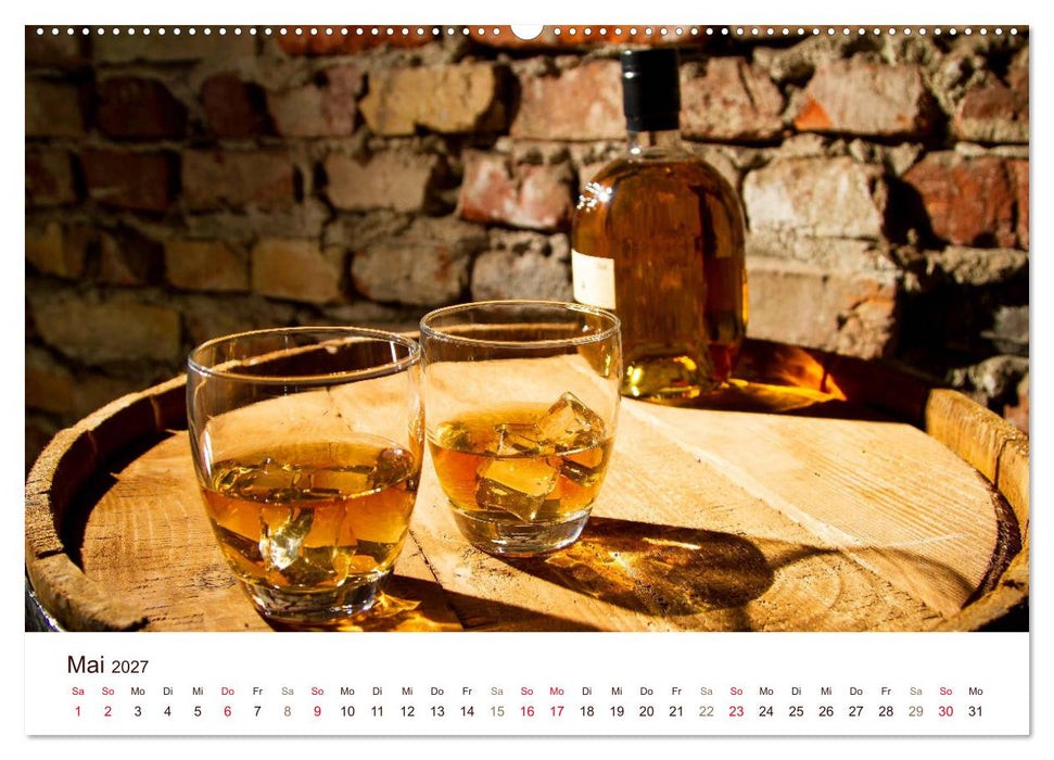 Whisky und Whiskey 2027. Sinnliche Impressionen (CALVENDO Wandkalender 2027)