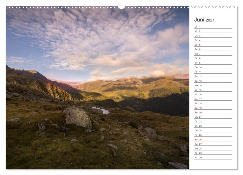Bergseen im Ultental (CALVENDO Wandkalender 2027)