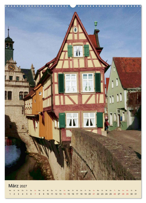 Fachwerkhäuser - schmal, krumm, schief (CALVENDO Premium Wandkalender 2027)
