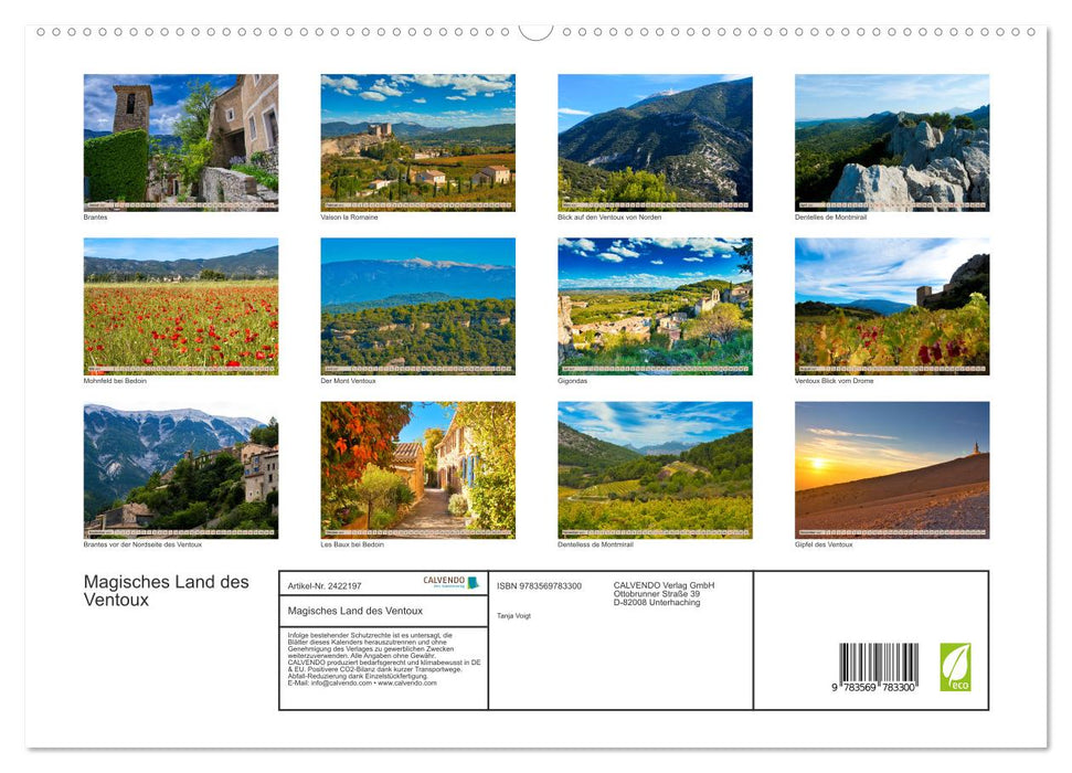Magisches Land des Ventoux (CALVENDO Premium Wandkalender 2027)