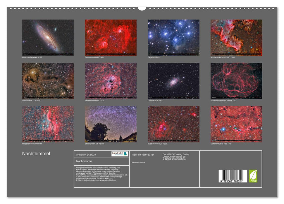 Nachthimmel (CALVENDO Premium Wandkalender 2027)