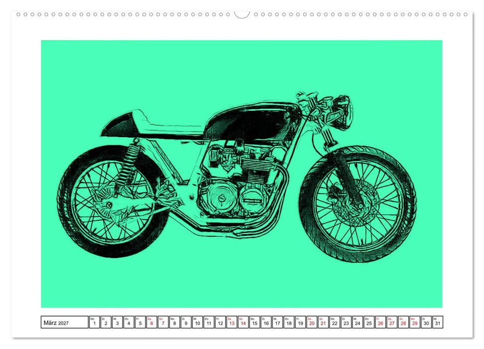 Motor Craft Motorräder (CALVENDO Wandkalender 2027)