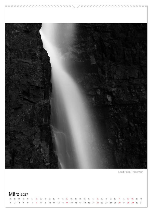 Isle of Skye - Langzeitbelichtungen in Schwarzweiß (CALVENDO Wandkalender 2027)