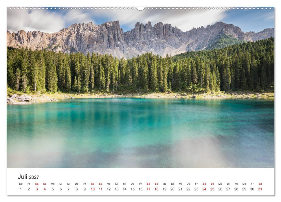 Berge und Seen - Die Perlen der Natur (CALVENDO Premium Wandkalender 2027)