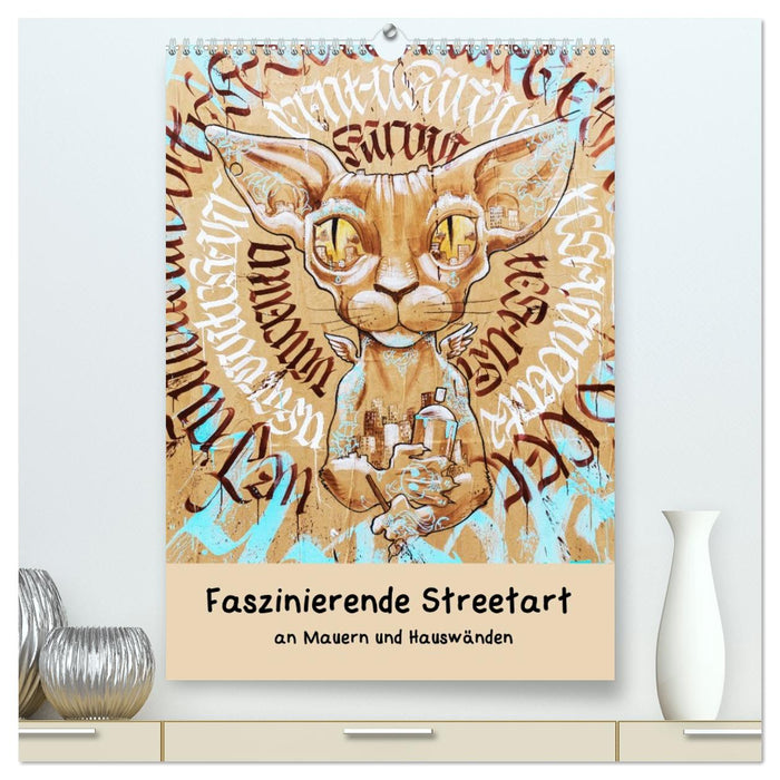 Faszinierende Streetart an Mauern und Hauswänden (CALVENDO Premium Wandkalender 2027)