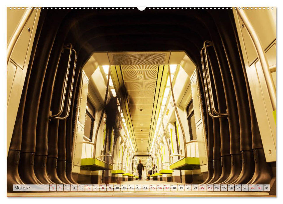U-Bahn - Szenen an U-Bahnstationen in Europa und New York (CALVENDO Premium Wandkalender 2027)