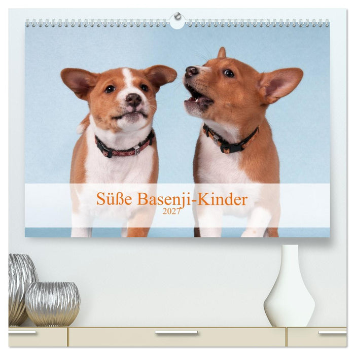 Süße Basenji-Kinder (CALVENDO Premium Wandkalender 2027)