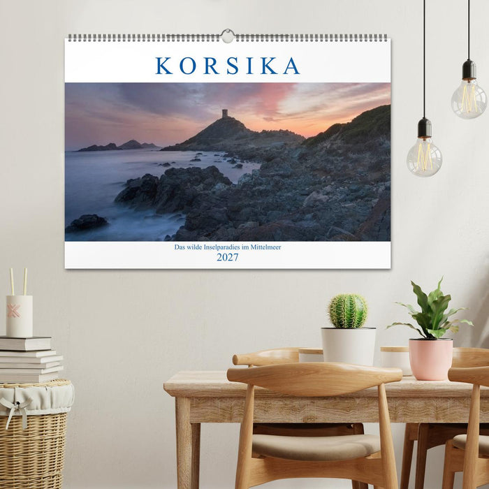 Korsika, das wilde Inselparadies im Mittelmeer (CALVENDO Wandkalender 2027)