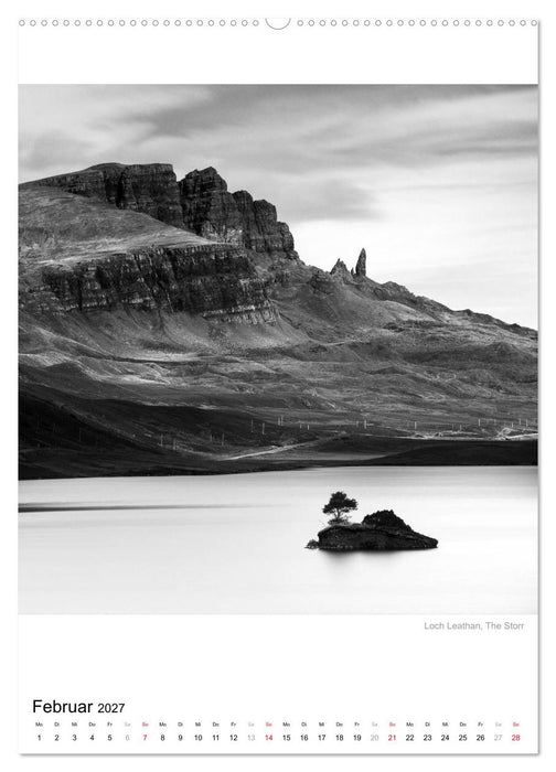 Isle of Skye - Langzeitbelichtungen in Schwarzweiß (CALVENDO Premium Wandkalender 2027)