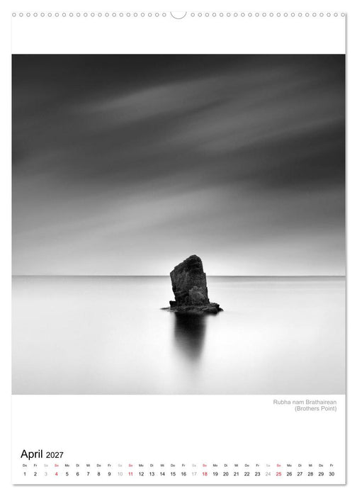 Isle of Skye - Langzeitbelichtungen in Schwarzweiß (CALVENDO Premium Wandkalender 2027)