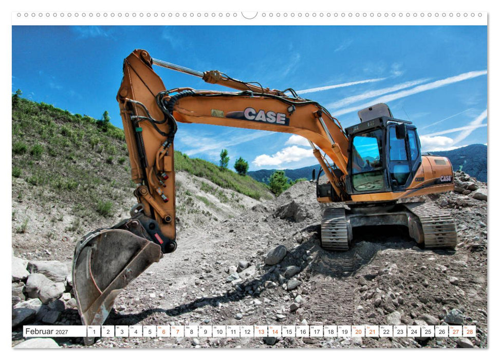 Baumaschinen - Maschinen auf der Baustelle (CALVENDO Wandkalender 2027)