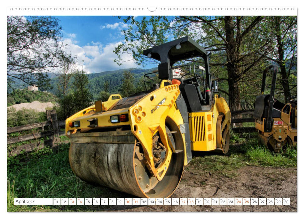 Baumaschinen - Maschinen auf der Baustelle (CALVENDO Wandkalender 2027)