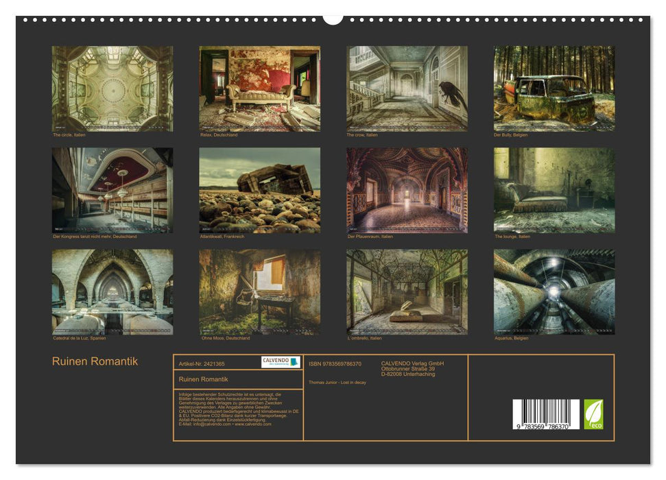 Ruinen Romantik (CALVENDO Premium Wandkalender 2027)