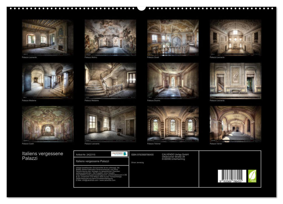 Italiens vergessene Palazzi (CALVENDO Premium Wandkalender 2027)