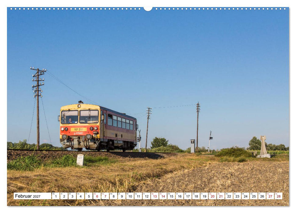 Eisenbahn in Ungarn (CALVENDO Premium Wandkalender 2027)