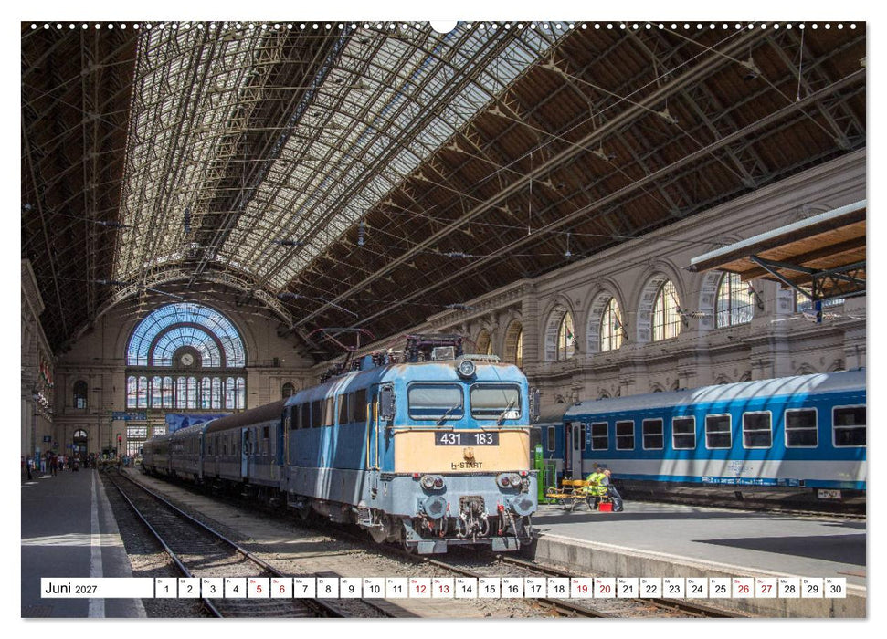 Eisenbahn in Ungarn (CALVENDO Premium Wandkalender 2027)
