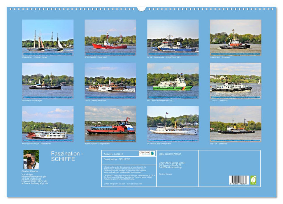 Faszination - SCHIFFE (CALVENDO Wandkalender 2027)